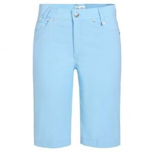 GOLFINO Sofia Medium Bermuda Light Robins Egg Blue Golf Shorts Size 6